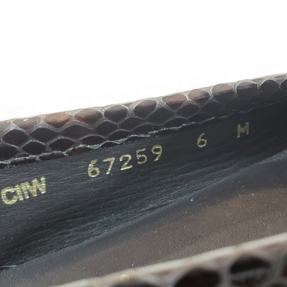 Stuart Weitzman Loafers Flats Patent Leather Snake - image 5